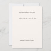 Watercolor Sleeping Cloud Baby Shower Invitation M 招待状 (裏面)