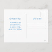 Watercolor snowflake Christmas  シーズンポストカード (裏面)