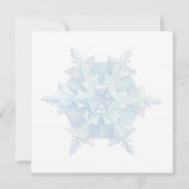 Watercolor Snowflake Flat Christmas Card (裏面)