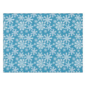 Watercolor Snowflakes Pattern テーブルクロス (正面(横))