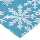 Watercolor Snowflakes Pattern テーブルクロス (アングル)