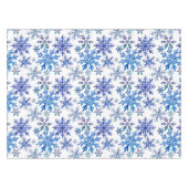 Watercolor Snowflakes Pattern テーブルクロス (正面(横))