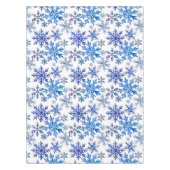 Watercolor Snowflakes Pattern テーブルクロス (正面)