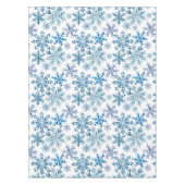 Watercolor Snowflakes Pattern テーブルクロス (正面)