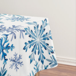 Watercolor Snowflakes Pattern テーブルクロス