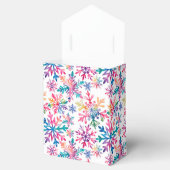Watercolor Snowflakes Pattern フェイバーボックス (オープン)