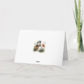 Watercolor Snowman Christmas Card – Lantern & Card カード (裏面)
