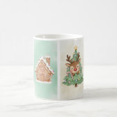 Watercolor Snowman, Reindeer & Penguin Mug コーヒーマグカップ (中央)