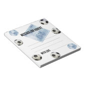 Watercolor Soccer Birthday time capsule message ノートパッド (アングル)