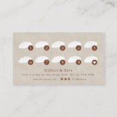 Watercolor Sourdough Bakery Loyalty Card 名刺 (裏面)