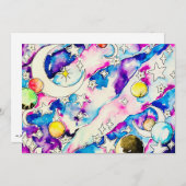 watercolor space fantasy art シーズンカード (正面/裏面)