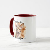 Watercolor Sphynx Brown Personalize マグカップ (正面左)