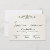 Watercolor Spring Wildflowers - Wheat 出欠カード (裏面)