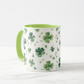 Watercolor St. Patrick's Day Pattern Giant マグカップ (正面左)
