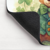 Watercolor St. Patrick's Day Teddy Bear マウスパッド (コーナー)