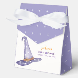 Watercolor Star Little Boo Witch Hat Baby Shower フェイバーボックス