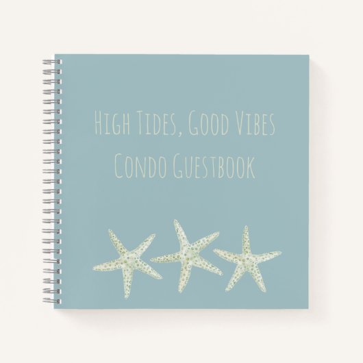 Watercolor Starfish Trio ノートブック (正面)