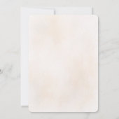 Watercolor Stone Chapel Fall Wedding Invitation 招待状 (裏面)