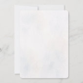 Watercolor Stone Chapel Spring Wedding Invitation 招待状 (裏面)