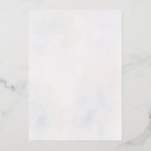 Watercolor Stone Chapel Summer Wedding Invitation 箔招待状 (裏面)