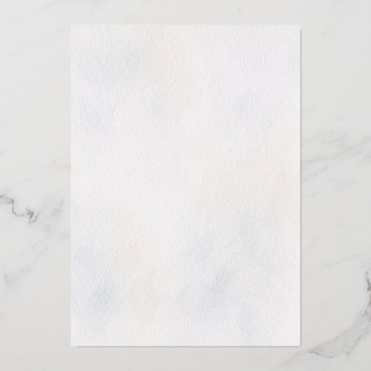 Watercolor Stone Chapel Summer Wedding Invitation 箔招待状 (裏面)