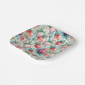 Watercolor Strawberry ペーパープレート (傾斜あり)