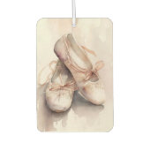Watercolor Style Ballet Shoes Air Freshener カーエアーフレッシュナー (正面)