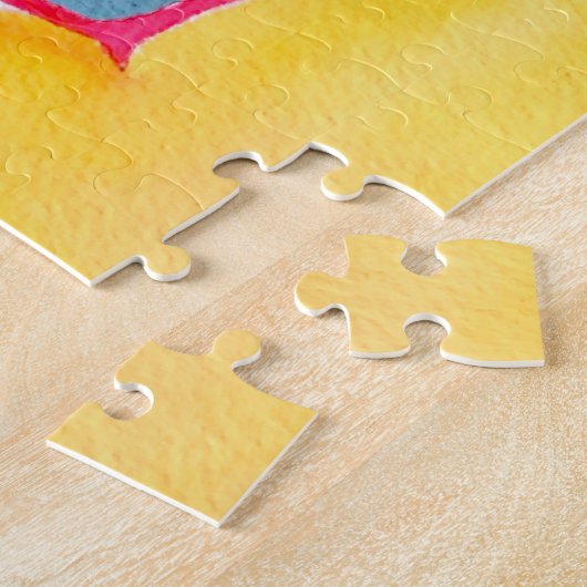 Watercolor succulent botanical ジグソーパズル (側面)