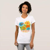 Watercolor summer vibe | Summer vibe png | Floral Tシャツ (正面フル)