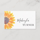 Watercolor Sunflower  名刺 (正面)