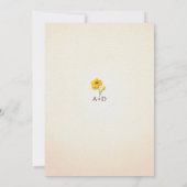 Watercolor Sunflower Wedding Invitation 招待状 (裏面)
