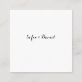 Watercolor sunflower white rose wedding  エンクロージャーカード (裏面)