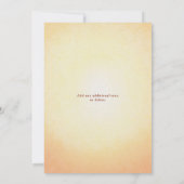 Watercolor Sunflowers Wedding Invitation 招待状 (裏面)