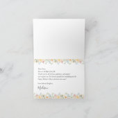 Watercolor Sunny Flowers Mother's Day カード (内部)