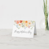 Watercolor Sunny Flowers Mother's Day カード (正面)