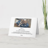 watercolor sweet rescue pup Folded Greeting Card カード (裏面)