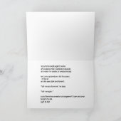 watercolor sweet rescue pup Folded Greeting Card カード (内部)