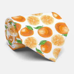 Watercolor tangerines ネクタイ