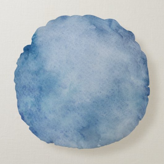Watercolor texture background paint ラウンドクッション (正面)
