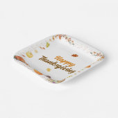 Watercolor Thanksgiving ペーパープレート (傾斜あり)