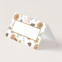 Watercolor Thanksgiving Place Card and Gratitude
