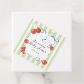 Watercolor tomato baby shower  フェイバータグ (インサイチュ)