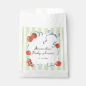 Watercolor tomato baby shower  フェイバーバッグ (正面)