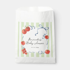 Watercolor tomato baby shower  フェイバーバッグ