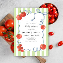 Watercolor Tomato Baby Shower