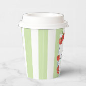 Watercolor tomato baby shower  紙コップ (右)