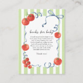 Watercolor tomato - books for baby エンクロージャーカード (正面)