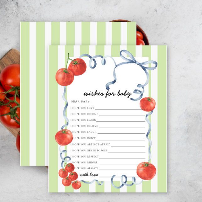 Watercolor tomato Wishes for baby (クリエイターアップロード済み)