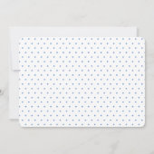 Watercolor Topiary Rabbit Baby boy Photo birthday 招待状 (裏面)