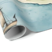 Watercolor Travel Map ラッピングペーパー (ロールコーナー)